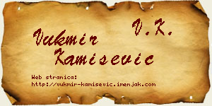 Vukmir Kamišević vizit kartica